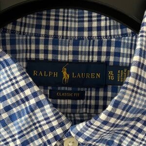 Ralph Lauren Classic Fit Blue Checkered Shirt